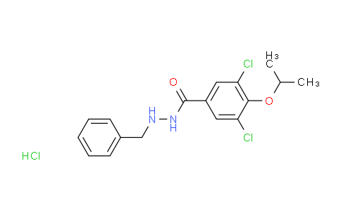 CAS No. 40306-75-0, 3,5-dichloro-N'-(phenylmethyl)-4-propan-2-yloxybenzohydrazide hydrochloride