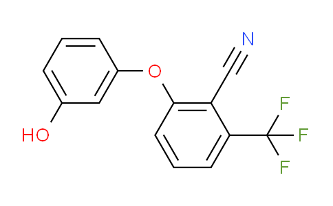 CAS No. 406206-10-8, 2-(3-hydroxyphenoxy)-6-(trifluoromethyl)benzonitrile