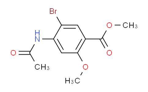 CAS No. 4093-34-9, Methyl 4-acetamido-5-bromo-2-methoxybenzoate
