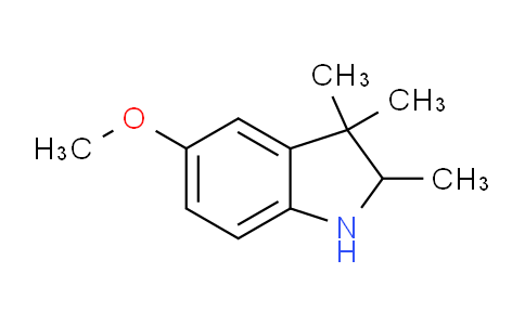 CAS No. 41382-23-4, 5-methoxy-2,3,3-trimethyl-1,2-dihydroindole
