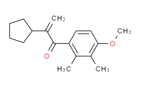 CAS No. 41715-82-6, 2-cyclopentyl-1-(4-methoxy-2,3-dimethylphenyl)-2-propen-1-one