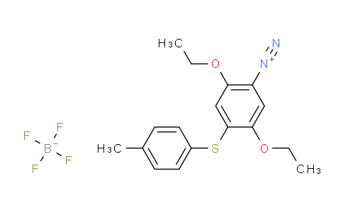 CAS No. 41749-18-2, 2,5-diethoxy-4-(p-tolylthio)benzenediazonium tetrafluoroborate
