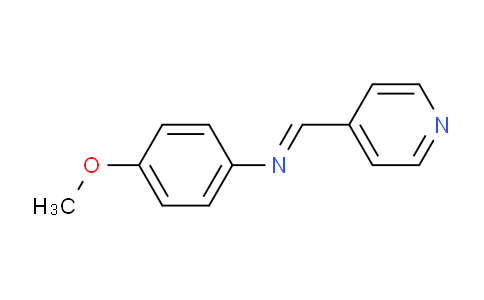 CAS No. 41855-74-7, N-(4-methoxyphenyl)-1-pyridin-4-ylmethanimine