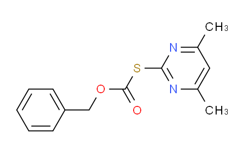 CAS No. 42116-21-2, [(4,6-dimethyl-2-pyrimidinyl)thio]formic acid (phenylmethyl) ester