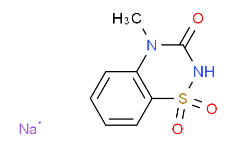 CAS No. 42140-55-6, 4-Methyl-2H-1,2,4-benzothiadiazin-3(4H)-one-1,1-dioxide sodium salt