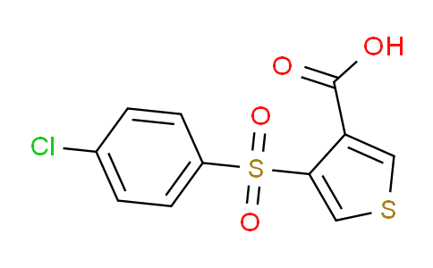 CAS No. 423769-77-1, 4-(4-chlorophenyl)sulfonyl-3-thiophenecarboxylic acid