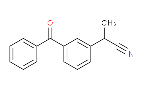 CAS No. 42872-30-0, 2-(3-benzoylphenyl)propanenitrile