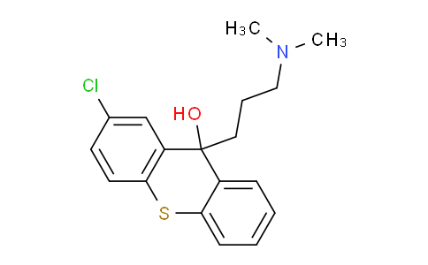 CAS No. 4295-65-2, 2-Chloro-9-(3-(diMethylaMino)propyl)-thioxanthen-9-ol