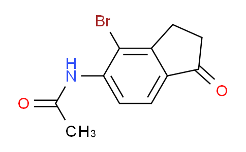 CAS No. 429682-68-8, N-(4-Bromo-1-oxo-2,3-dihydro-1H-inden-5-yl)acetamide