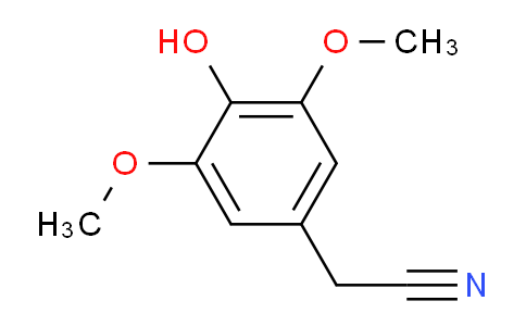 CAS No. 42973-55-7, 2-(4-hydroxy-3,5-dimethoxyphenyl)acetonitrile