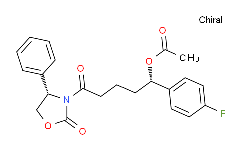 CAS No. 433953-58-3, (4S)-3-[(5S)-5-(Acetyloxy)-5-(4-fluorophenyl)-1-oxopentyl]-4-phenyl-2-oxazolidinone