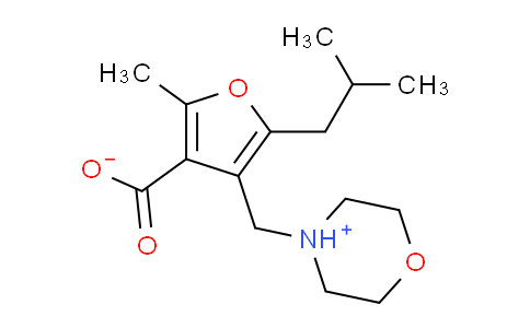 CAS No. 435341-87-0, 2-methyl-5-(2-methylpropyl)-4-(4-morpholin-4-iumylmethyl)-3-furancarboxylate