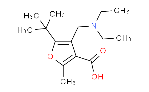 CAS No. 435341-89-2, 5-(tert-Butyl)-4-((diethylamino)methyl)-2-methylfuran-3-carboxylic acid
