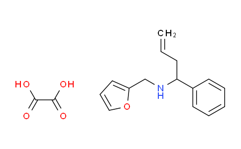 CAS No. 435342-10-2, N-(Furan-2-ylmethyl)-1-phenylbut-3-en-1-amine oxalate