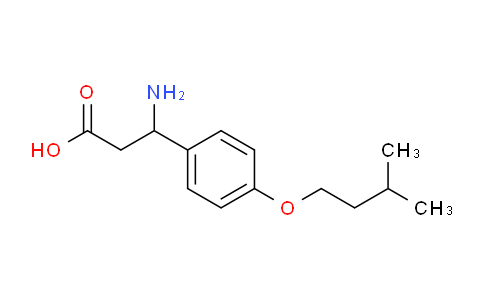 CAS No. 435345-30-5, 3-Amino-3-(4-(isopentyloxy)phenyl)propanoic acid