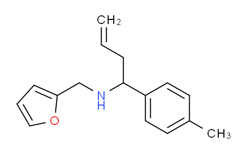 CAS No. 436087-16-0, N-(Furan-2-ylmethyl)-1-(p-tolyl)but-3-en-1-amine