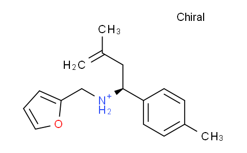 CAS No. 436087-19-3, 2-furanylmethyl-[(1S)-3-methyl-1-(4-methylphenyl)but-3-enyl]ammonium