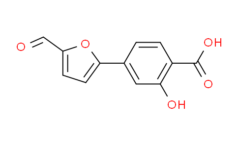 CAS No. 436088-45-8, 4-(5-Formylfuran-2-yl)-2-hydroxybenzoic acid