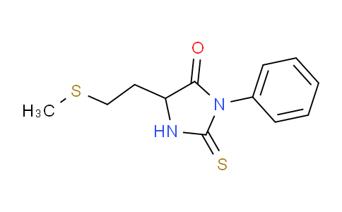 CAS No. 4370-90-5, 5-[2-(methylthio)ethyl]-3-phenyl-2-sulfanylidene-4-imidazolidinone