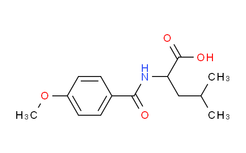 CAS No. 438581-55-6, 2-(4-Methoxybenzamido)-4-methylpentanoic acid
