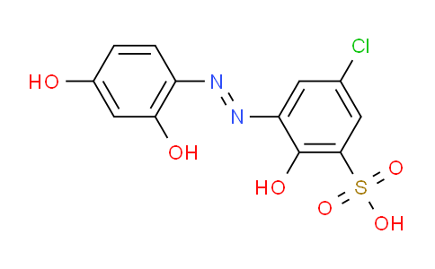 CAS No. 4386-25-8, 4-Chloro-6-(2,4-dihydroxyphenylazo)-1-hydroxybenzene-2-sulfonicacid