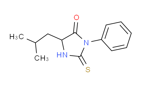 CAS No. 4399-40-0, 5-Isobutyl-3-phenyl-2-thioxoimidazolidin-4-one