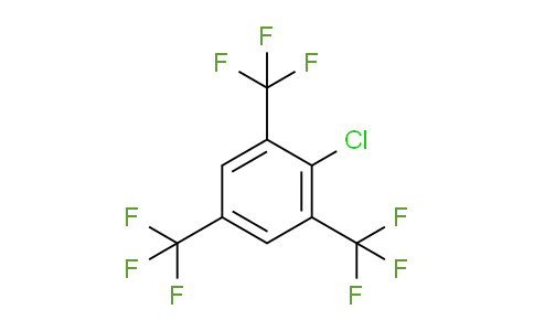 CAS No. 444-38-2, 2-chloro-1,3,5-tris(trifluoromethyl)benzene