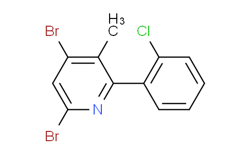 CAS No. 444664-42-0, 4,6-dibromo-2-(2-chlorophenyl)-3-methylpyridine