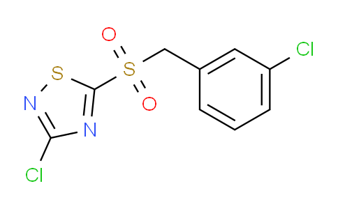 CAS No. 444791-18-8, 3-chloro-5-[(3-chlorophenyl)methylsulfonyl]-1,2,4-thiadiazole