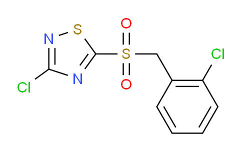 CAS No. 444791-20-2, 3-Chloro-5-((2-chlorobenzyl)sulfonyl)-1,2,4-thiadiazole