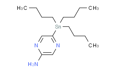 CAS No. 446285-55-8, 5-(Tributylstannyl)pyrazin-2-amine
