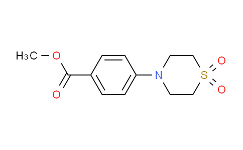 CAS No. 45185-76-0, Methyl 4-(1,1-dioxo-1lambda6-thiomorpholin-4-yl)benzoate