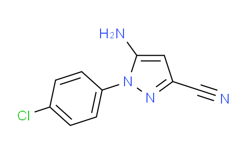 CAS No. 460331-57-1, 5-amino-1-(4-chlorophenyl)-3-pyrazolecarbonitrile