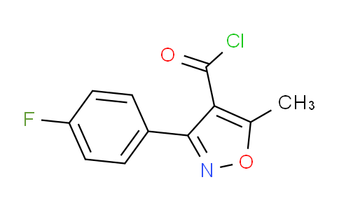 CAS No. 465514-05-0, 3-(4-fluorophenyl)-5-methyl-4-isoxazolecarbonyl chloride