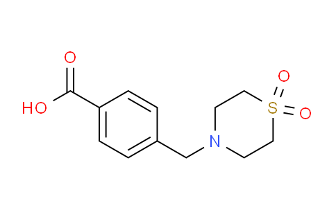 CAS No. 465514-21-0, 4-[(1,1-dioxo-1,4-thiazinan-4-yl)methyl]benzoic acid