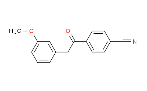 CAS No. 465514-67-4, 4-[2-(3-methoxyphenyl)-1-oxoethyl]benzonitrile