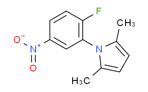 CAS No. 465514-85-6, 1-(2-fluoro-5-nitrophenyl)-2,5-dimethylpyrrole