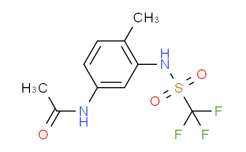 CAS No. 47000-92-0, N-[4-methyl-3-(trifluoromethylsulfonylamino)phenyl]acetamide