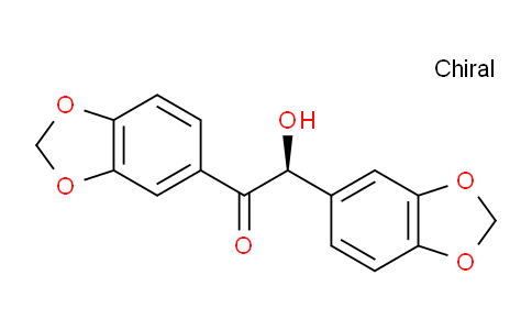 CAS No. 4720-82-5, (2S)-1,2-bis(1,3-benzodioxol-5-yl)-2-hydroxyethanone