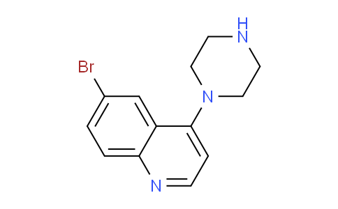 CAS No. 474707-24-9, 6-Bromo-4-(piperazin-1-yl)quinoline