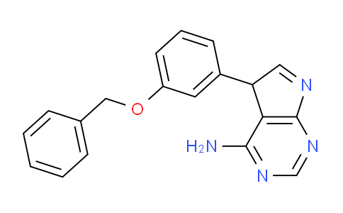 CAS No. 475489-37-3, 5-(3-phenylmethoxyphenyl)-5H-pyrrolo[2,3-d]pyrimidin-4-amine