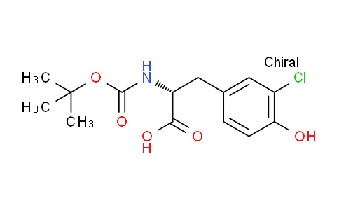 CAS No. 478183-57-2, (R)-2-((tert-Butoxycarbonyl)amino)-3-(3-chloro-4-hydroxyphenyl)propanoic acid