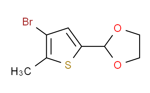 CAS No. 479196-49-1, 2-(4-Bromo-5-methylthiophen-2-yl)-1,3-dioxolane