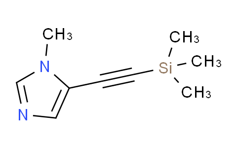 CAS No. 480439-45-0, 1-methyl-5-((trimethylsilyl)ethynyl)-1H-imidazole