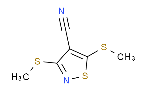 CAS No. 4886-13-9, 3,5-Bis(methylthio)isothiazole-4-carbonitrile