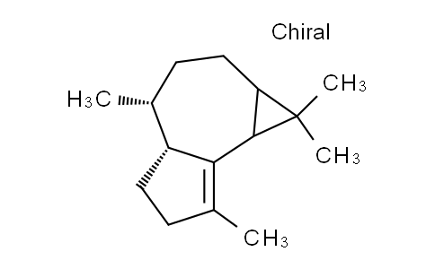 CAS No. 489-40-7, (4R,4aR)-1,1,4,7-tetramethyl-1a,2,3,4,4a,5,6,7b-octahydrocyclopropa[e]azulene