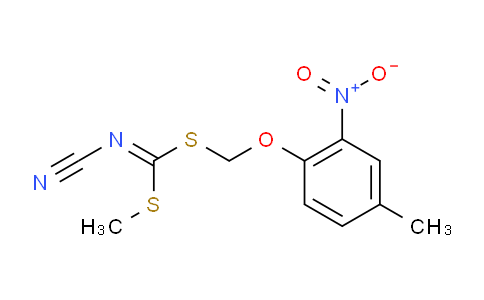 CAS No. 494763-18-7, Methyl ((4-methyl-2-nitrophenoxy)methyl) cyanocarbonimidodithioate