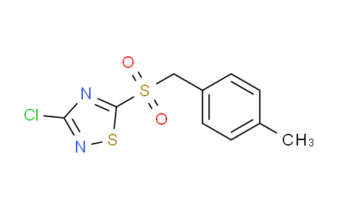 CAS No. 494763-26-7, 3-Chloro-5-((4-methylbenzyl)sulfonyl)-1,2,4-thiadiazole