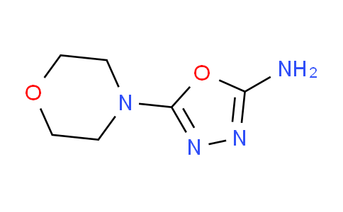 CAS No. 496057-17-1, 5-(4-morpholinyl)-1,3,4-oxadiazol-2-amine