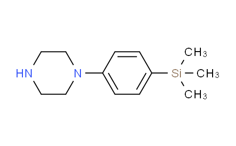 CAS No. 496808-09-4, trimethyl-[4-(1-piperazinyl)phenyl]silane